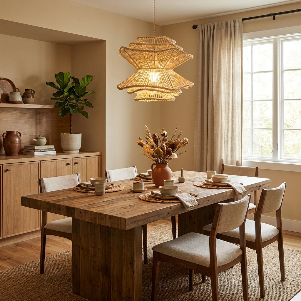 Ripple Tiered Rattan Pendant Lamp