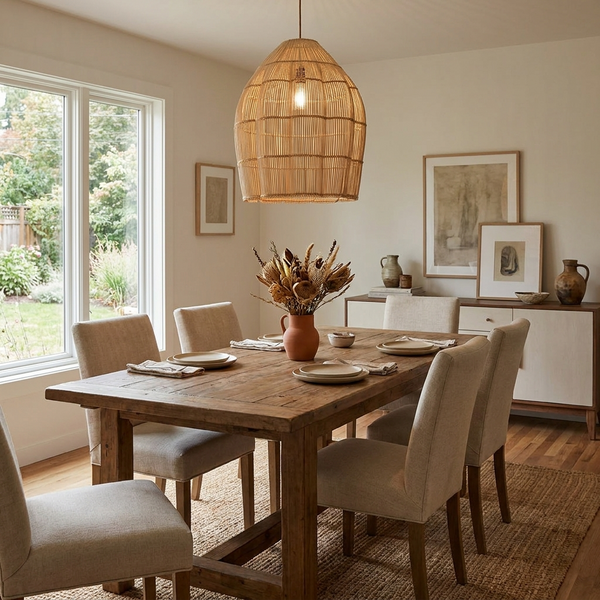 Hive Woven Rattan Pendant Lamp