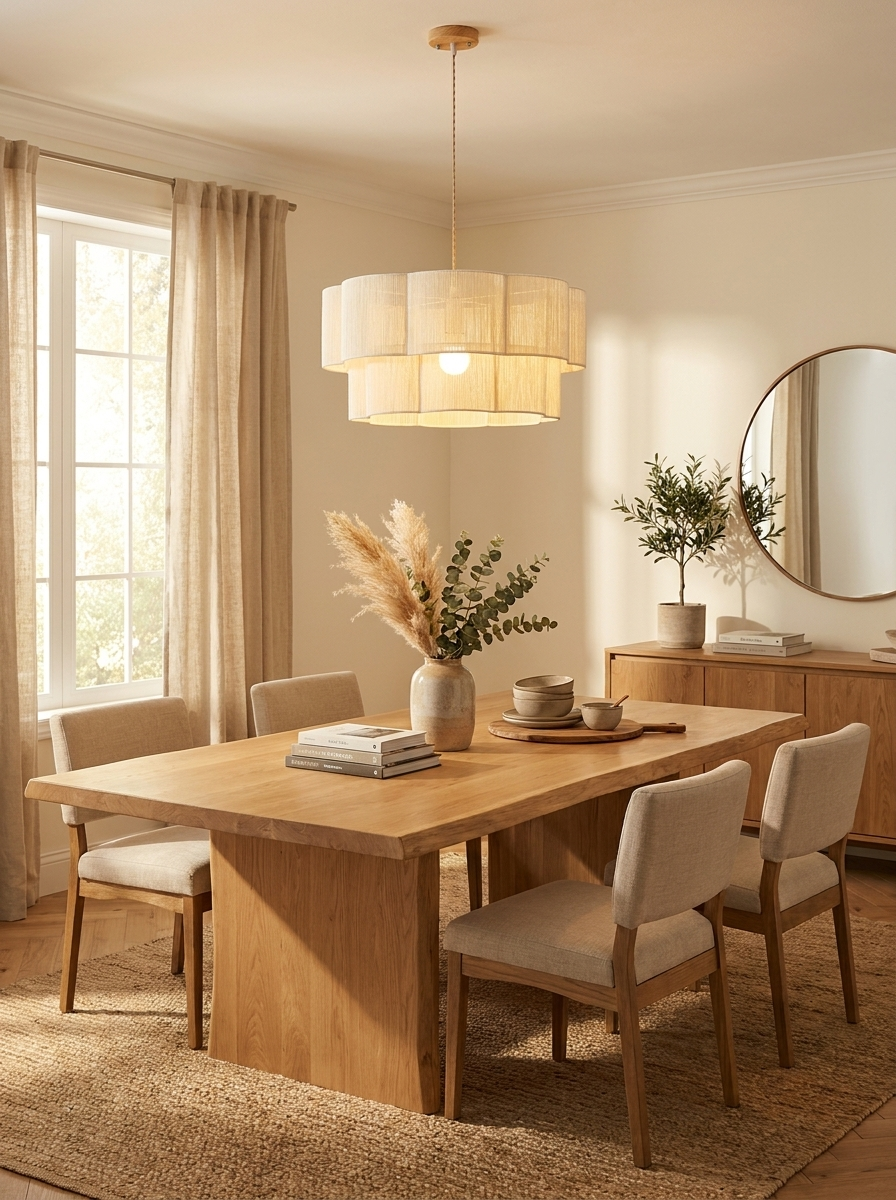 Peony Cotton Cord Pendant Lamp