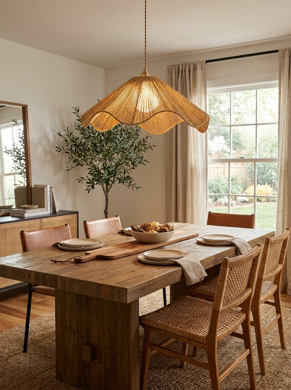 Umbel Hemp Rope Pendant Lamp