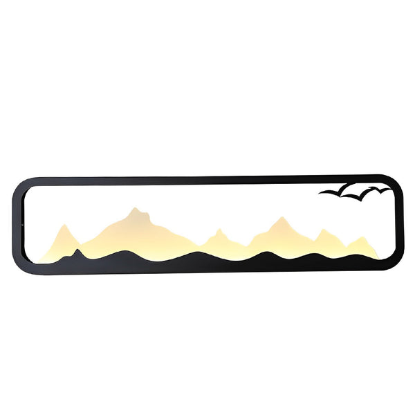 Norisaya Rectangular Scenery Outdoor Wall Lamp