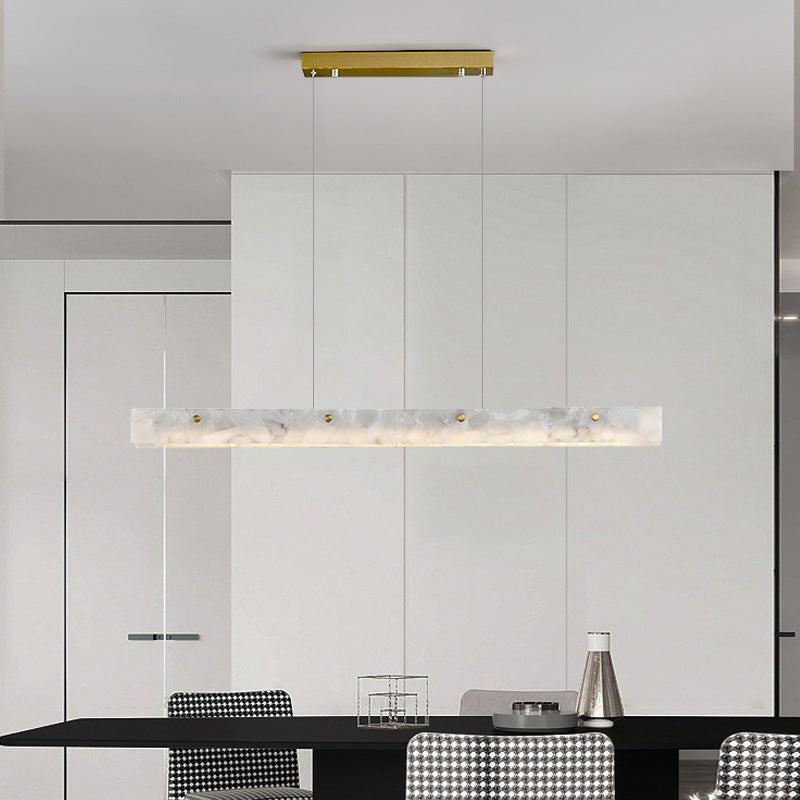 Arisha Modern LED Pendant Light White Marble Dining Room/Bar