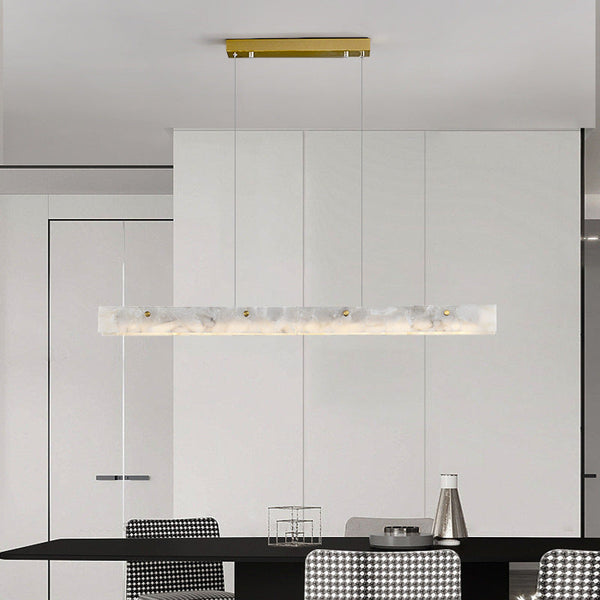 Arisha Modern LED Pendant Light White Marble Dining Room/Bar