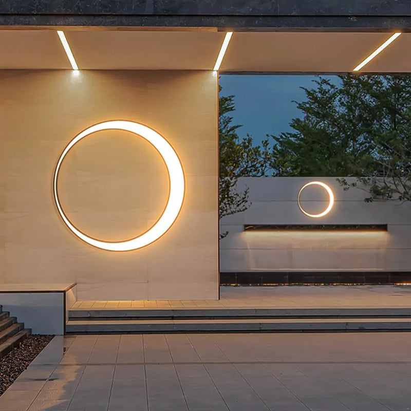 Courtyard Waterproof Outdoor Moon Wall Light