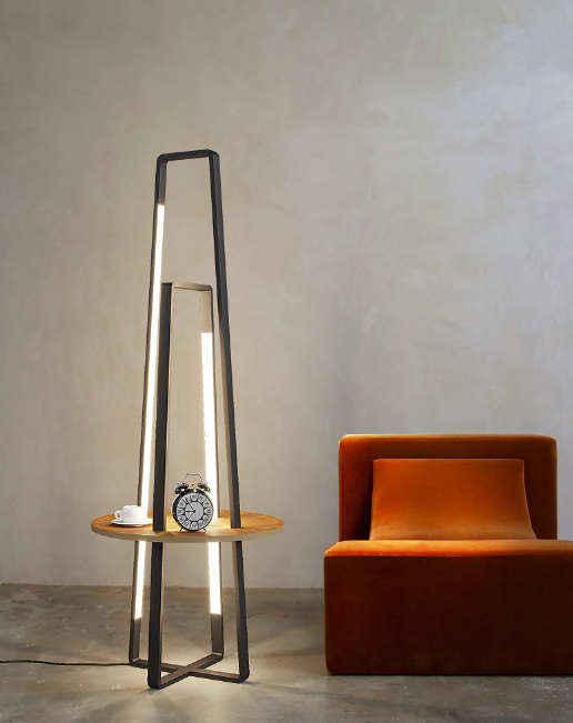 Tower Floor Lamp with Shelf