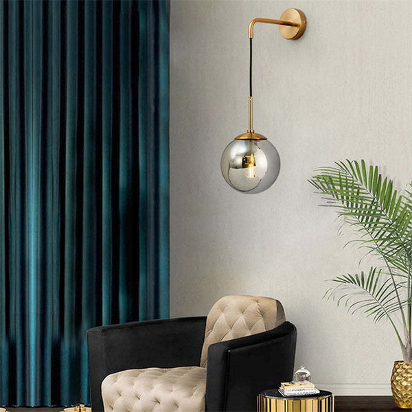 Bubble Glass Wall Light for Modern Bedside