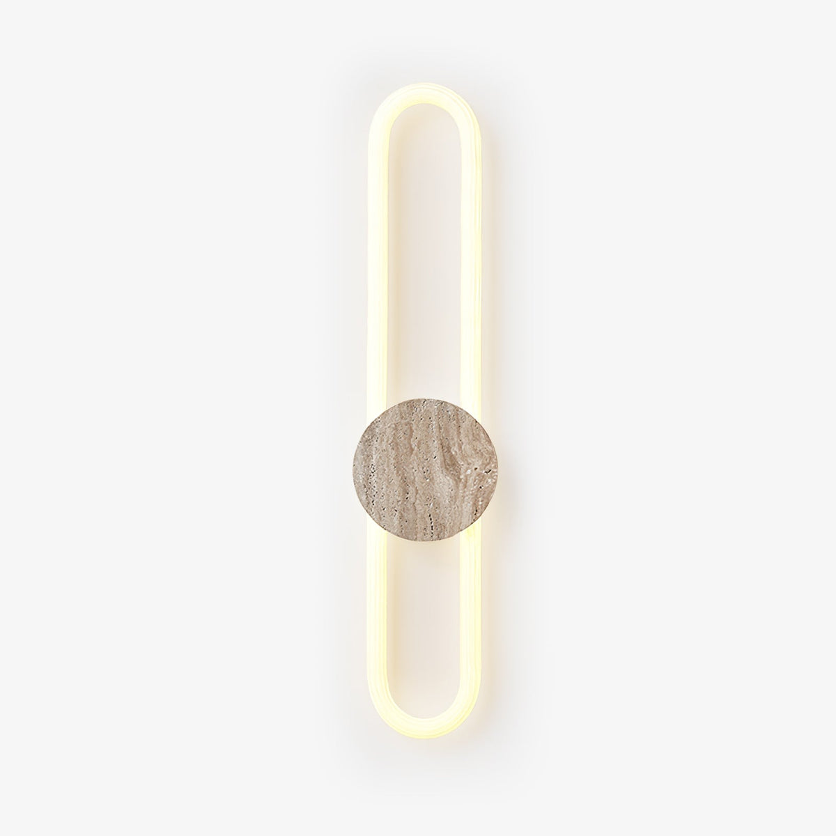 Modern Alabaster Cuboid Copper Wall Lamp