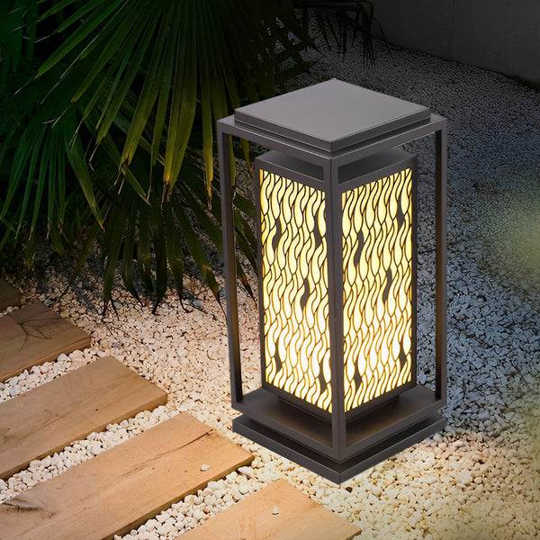 Neroraine Vintage Landscape Marble Outdoor Pathway Lawn Lamp