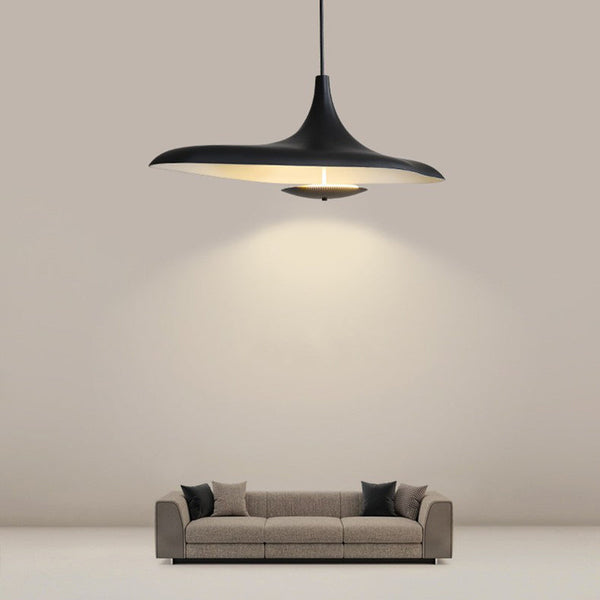 Arisha Modern Minimalist ResinCreative Pendant Light, Black/White