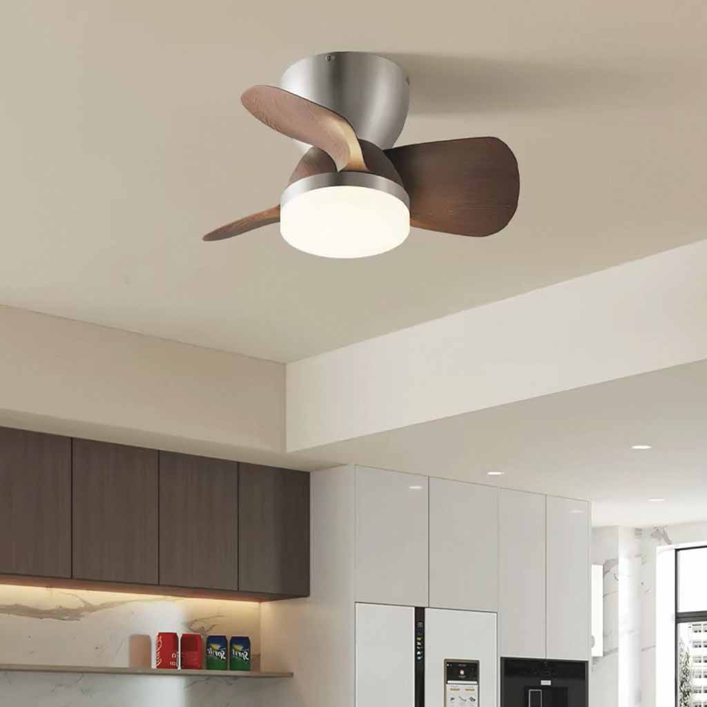 3-Blade Ceiling Fan Light Wood Grain, 3 Colors