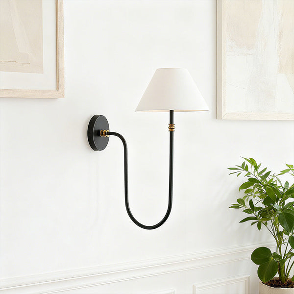 Verge Fabric 1 Head Wall Light