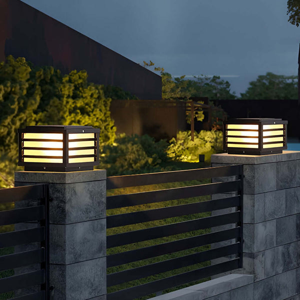 Aveneline Modern LED Pretty Outdoor Fence Cap Post Light