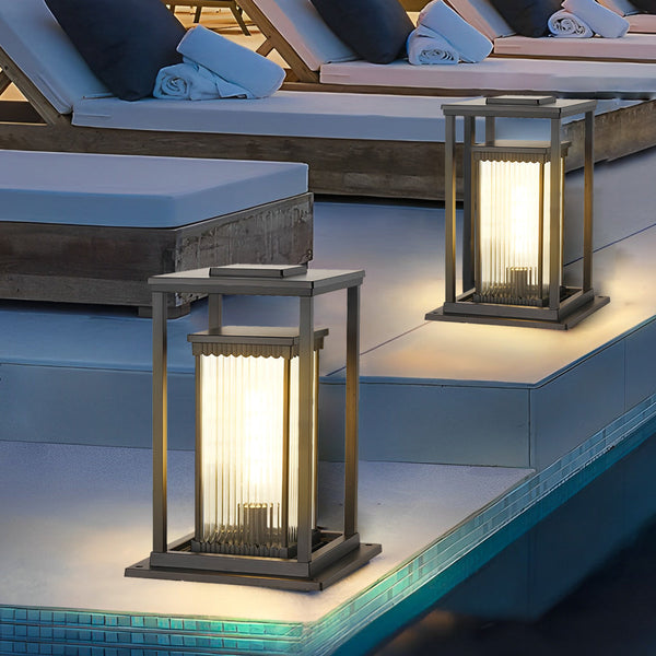 Velinaya Lawn Ribbed Outdoor Pathway Lights