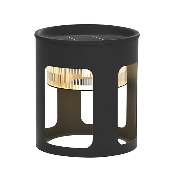 Bobie Round Under-Table Solar Steel Outdoor Light