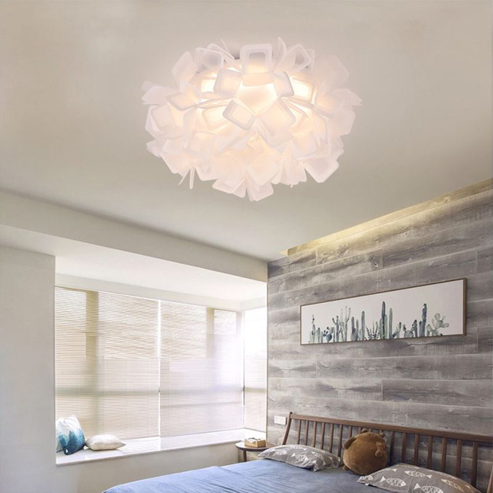 Modern Acrylic Petal Ceiling Lighting for Bedroom