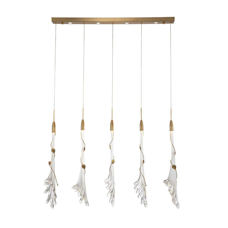 Modern Luxury Gold Glass Light Pendant