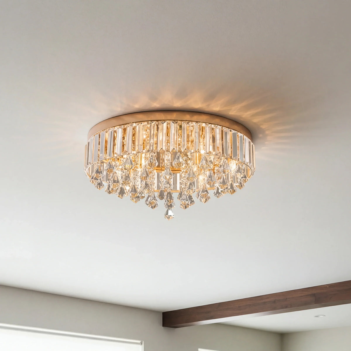 Minimalist Luxury Crystal Bead 6/9-Light Ceiling Lamp