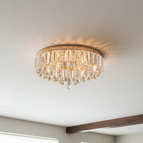 Minimalist Luxury Crystal Bead 6/9-Light Ceiling Lamp