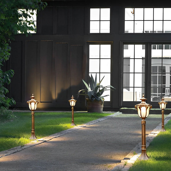 Iagine Traditional European LED Outdoor Pathway Post Lamp