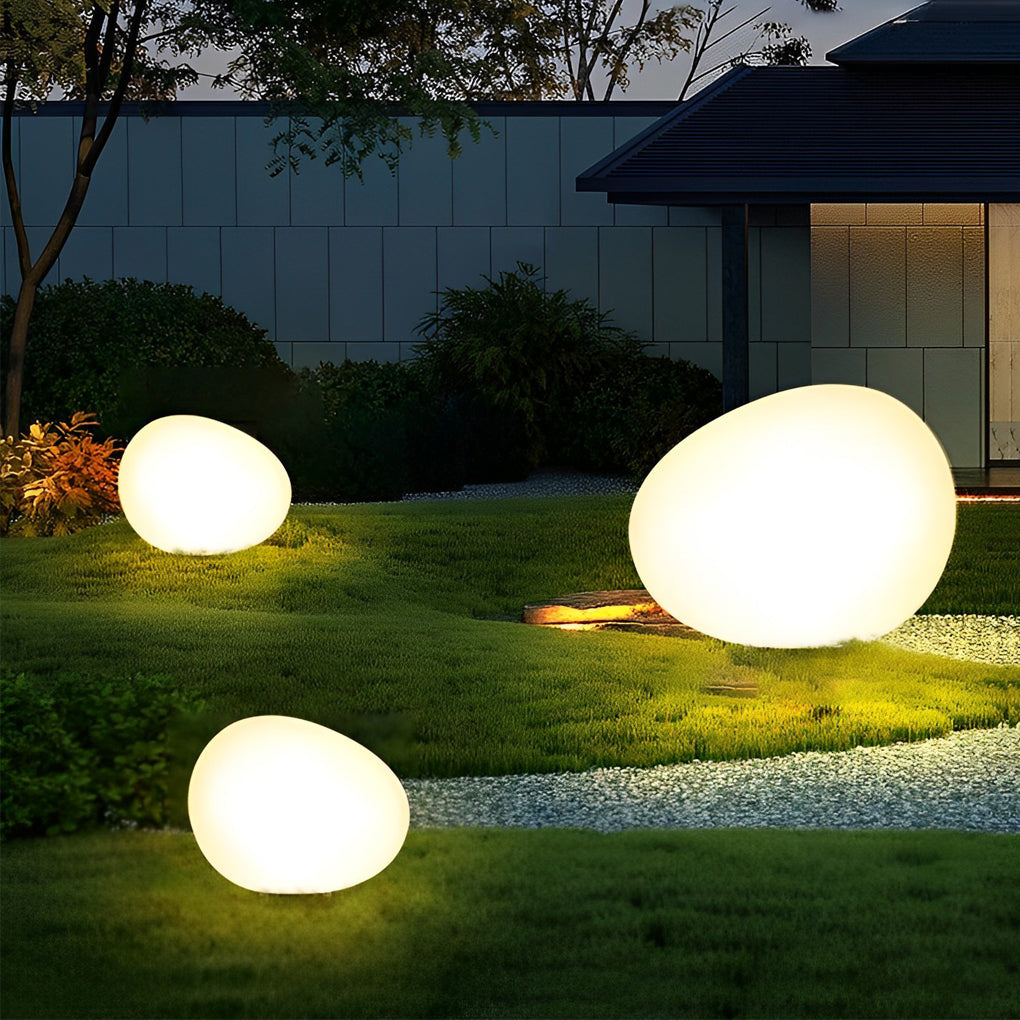 Noroiella Adjustable Cobblestone Plastic Outdoor Light