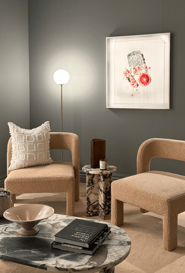 Morandi Modern Cup Floor Lamp, Multi Colors, Metal/