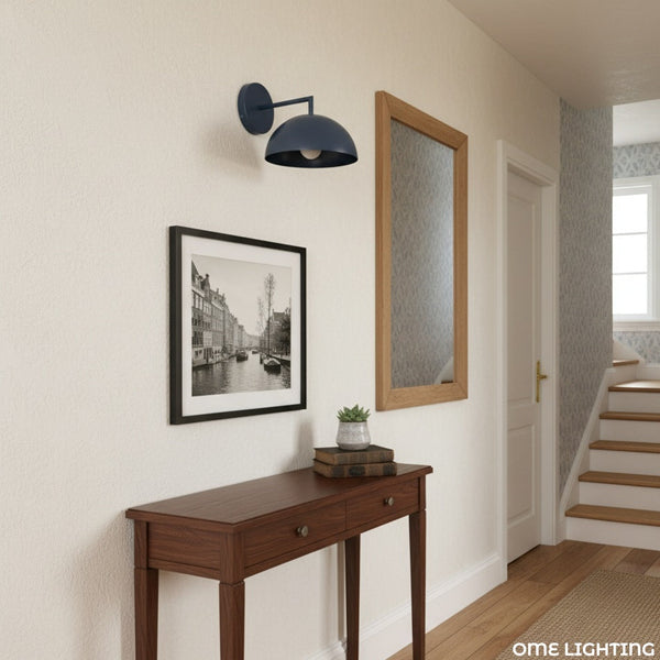 Chroma Minimalist Metal Dome Sconce