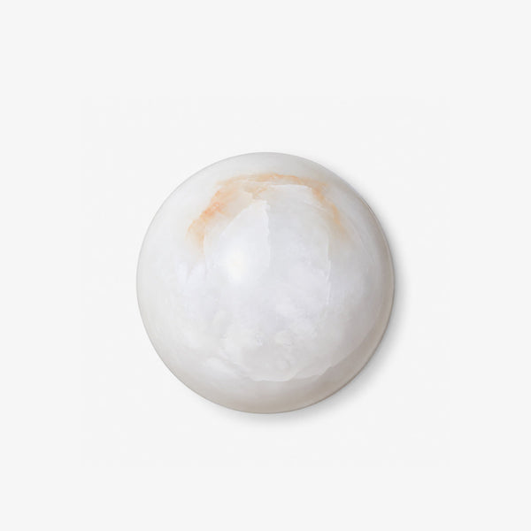 Semicircular Alabaster Wall Sconce