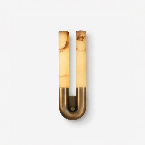 U-Shape Alabaster Arch Wall Sconce