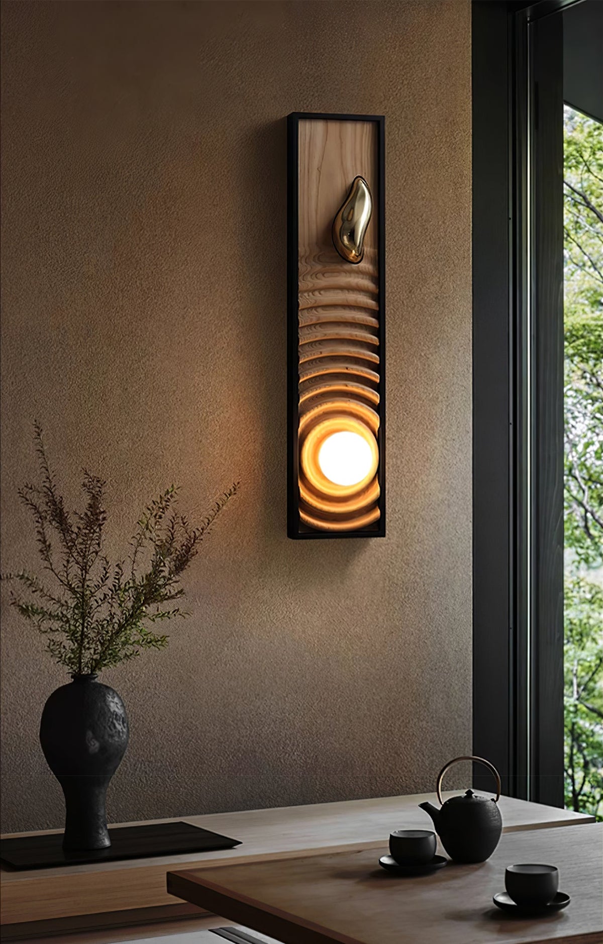 Multi Layer Stacked Alabaster Wall Lamp
