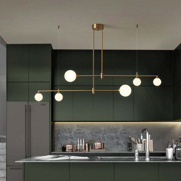 Valentina Modern Golden Bubble Copper Pendant Light