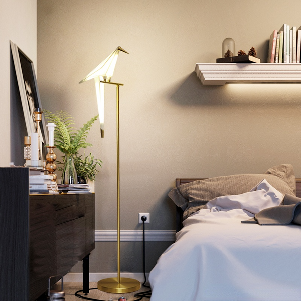 Crane Design Modern Floor Standing Lamp for Living Room