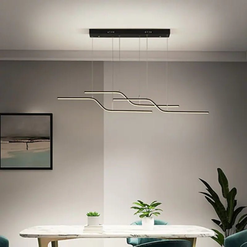 Simple Lines Pendant Light Fixtures for Dining Room