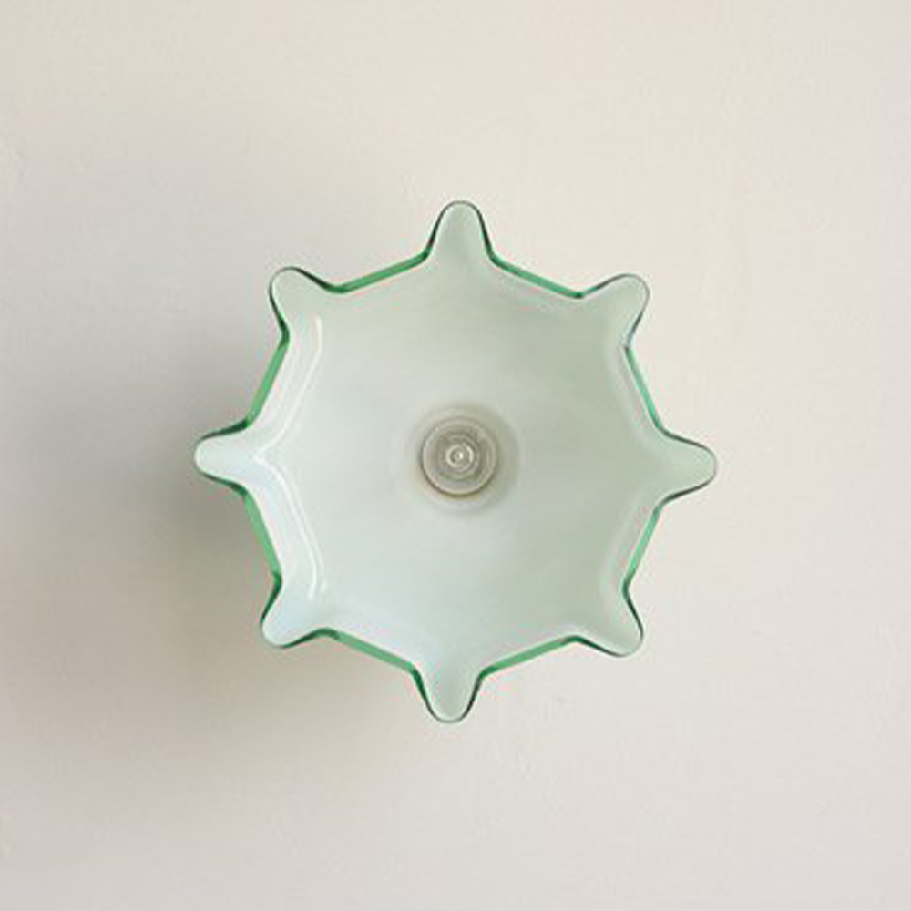 French Glass Lampshade Kitchen Island Ceiling Lamp