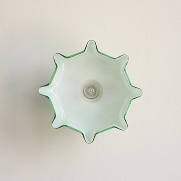 French Glass Lampshade Kitchen Island Ceiling Lamp