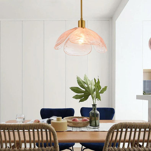 Valentina Modern Pendant Light Metal/Glass Bedroom/Living Room