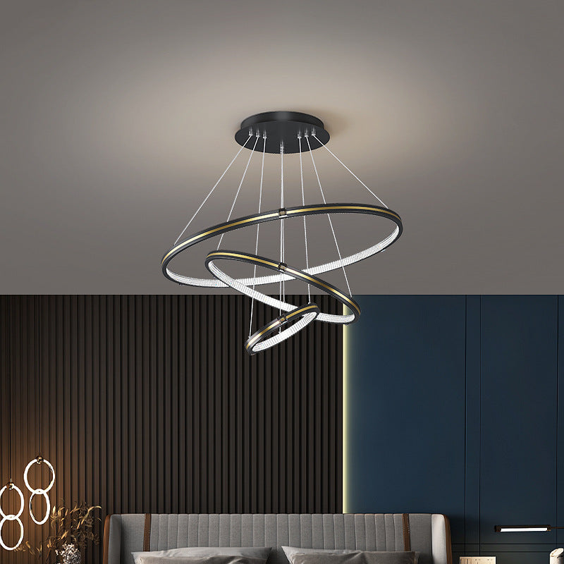 Modern Minimalist Style LED Hoop Pendant Light