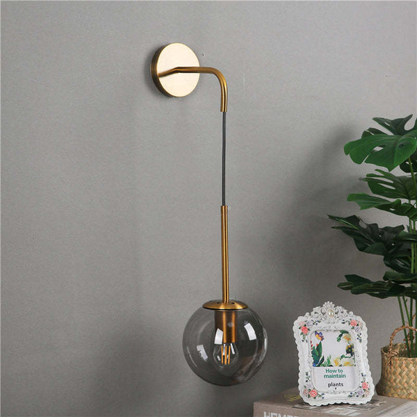 Bubble Glass Wall Light for Modern Bedside