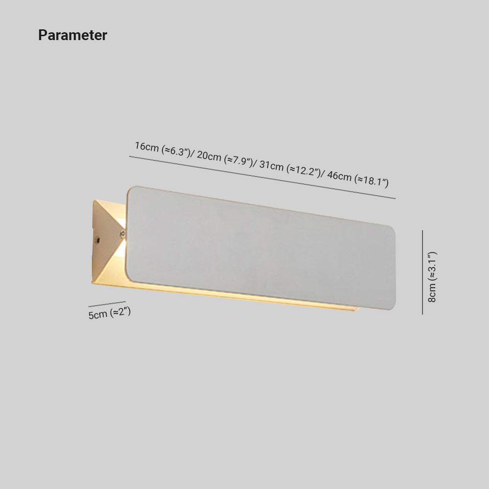 Arisha LED Metal Indoor Wall Lamp Rotatable, White