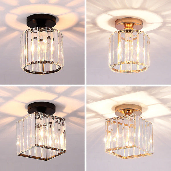 Cerin Modern /Crystal Ceiling Light, 3 Colors