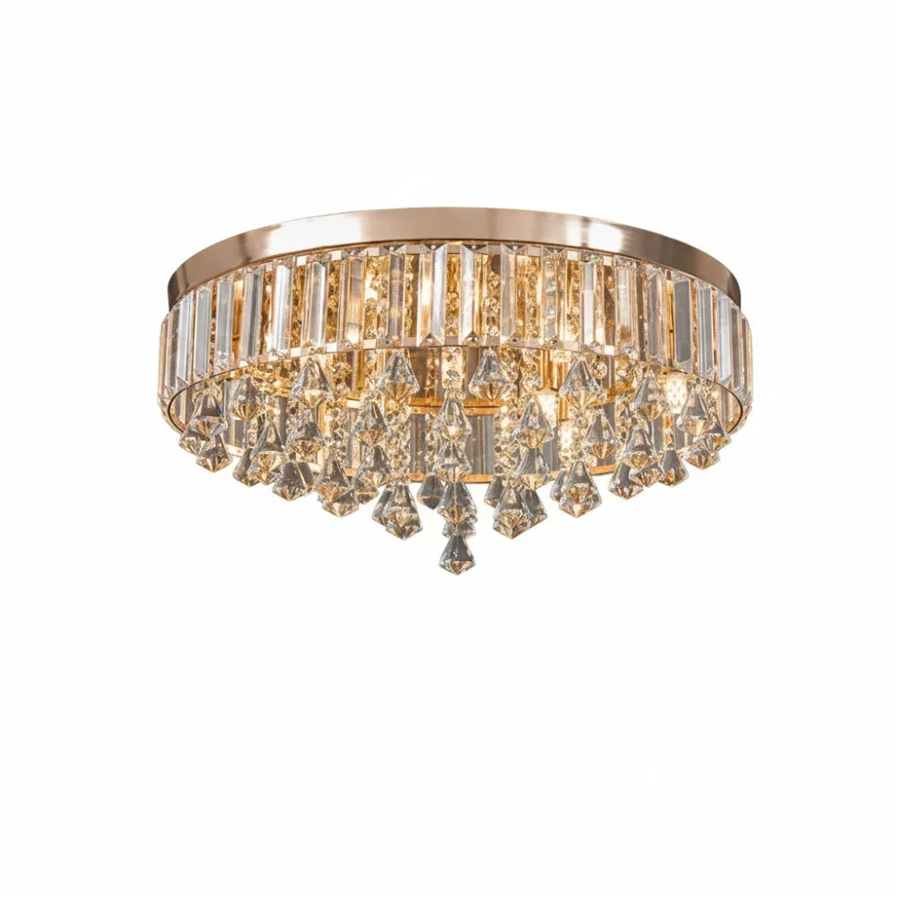Minimalist Luxury Crystal Bead 6/9-Light Ceiling Lamp