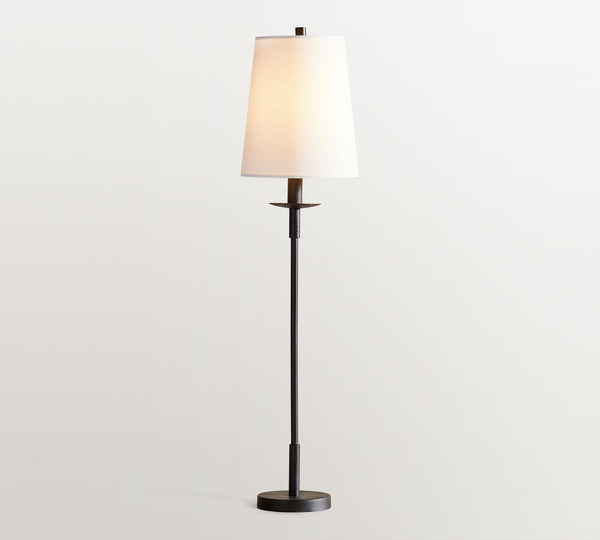 Lodge Modern Iron Linen Table Lamp Bedroom