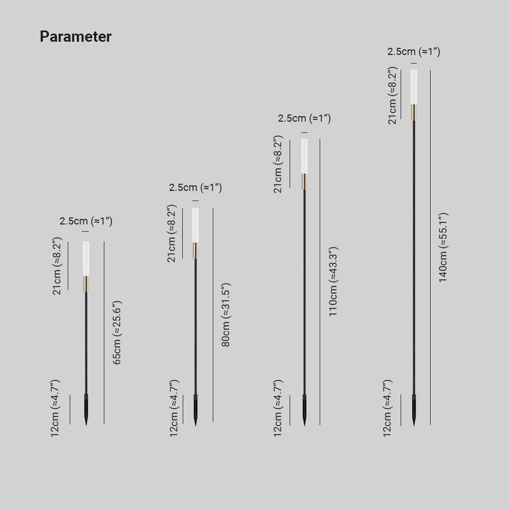 Ray Modern Metal Reed Solar Outdoor Black Post Light