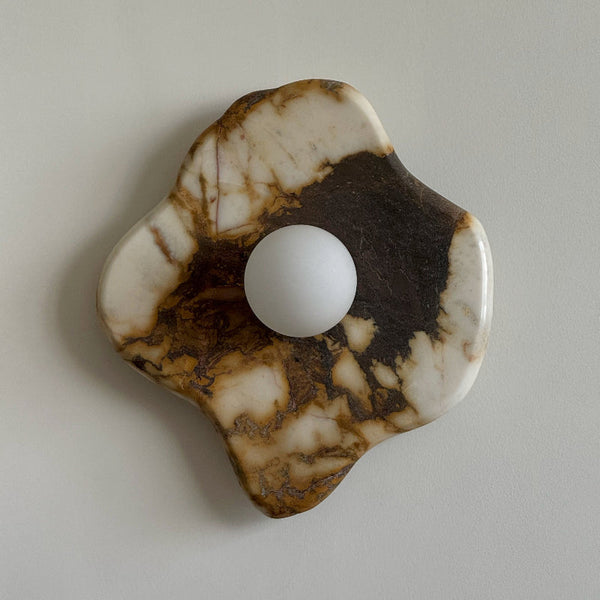 Abnormal Marble Glass Wall Lamp