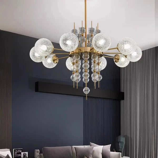 Acrylic and Gold Pendant Light - Ceiling Light