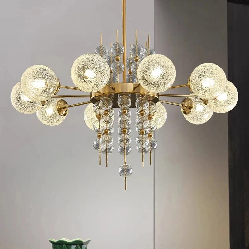 Acrylic and Gold Pendant Light - Ceiling Light