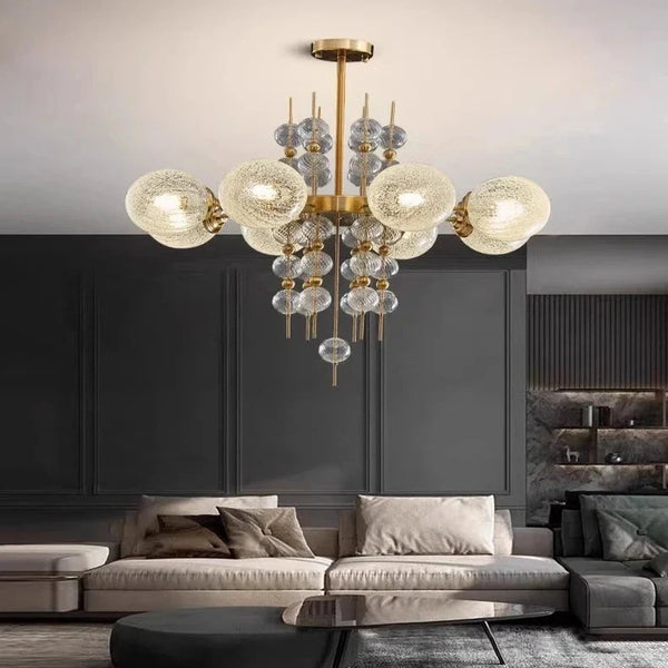 Acrylic and Gold Pendant Light - Ceiling Light