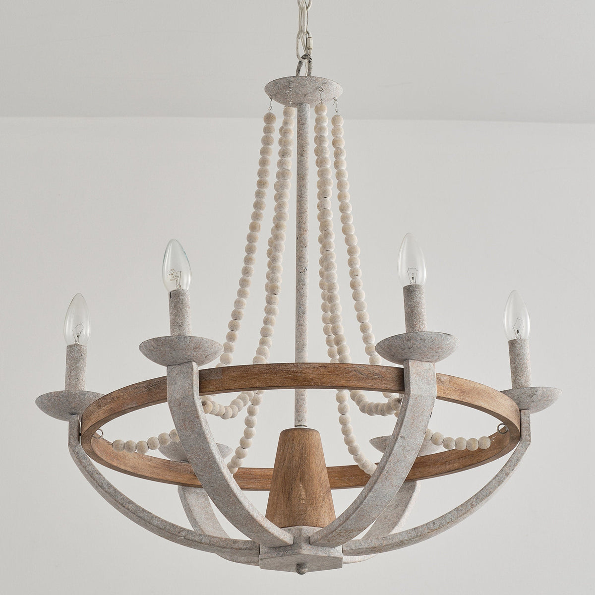 Adan Modern Traditional Wood Chandelier