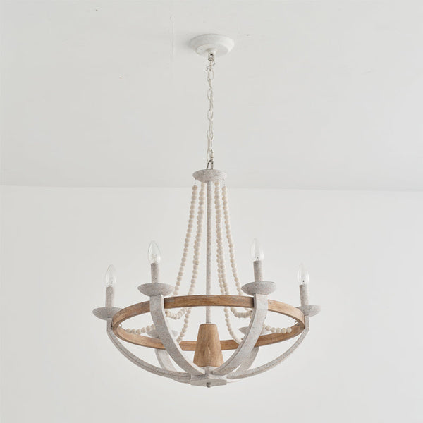 Adan Modern Traditional Wood Chandelier