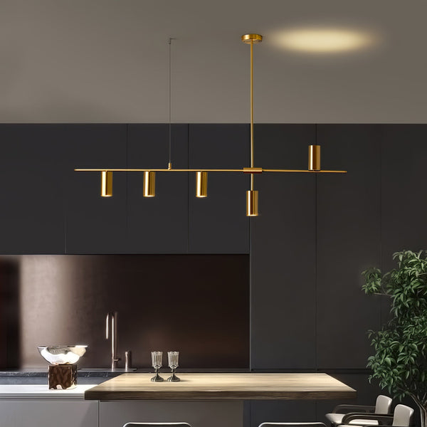Oriarella Chandelier Brass Linear Cassandra Elegant