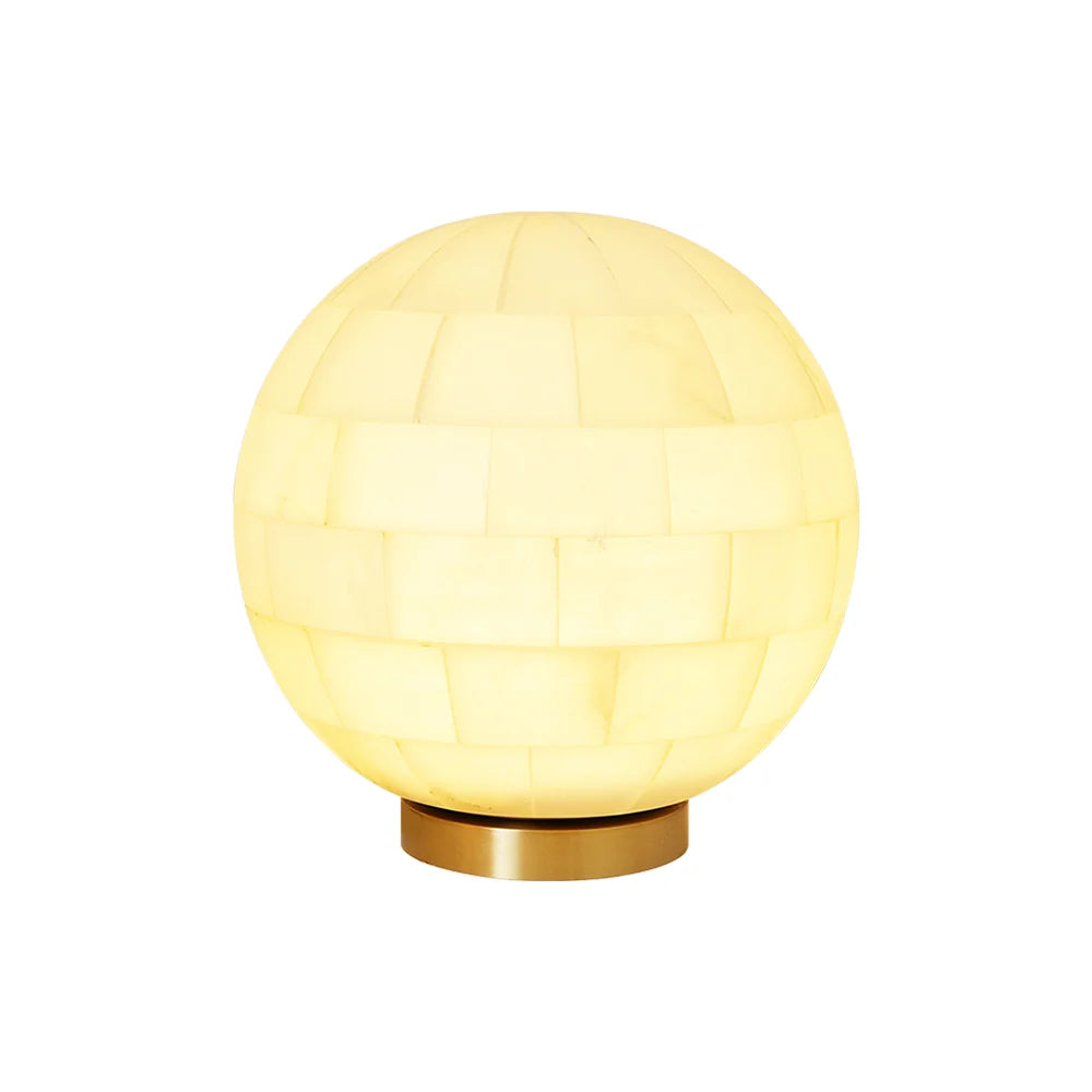 Alabaster Spherical Table Lamp
